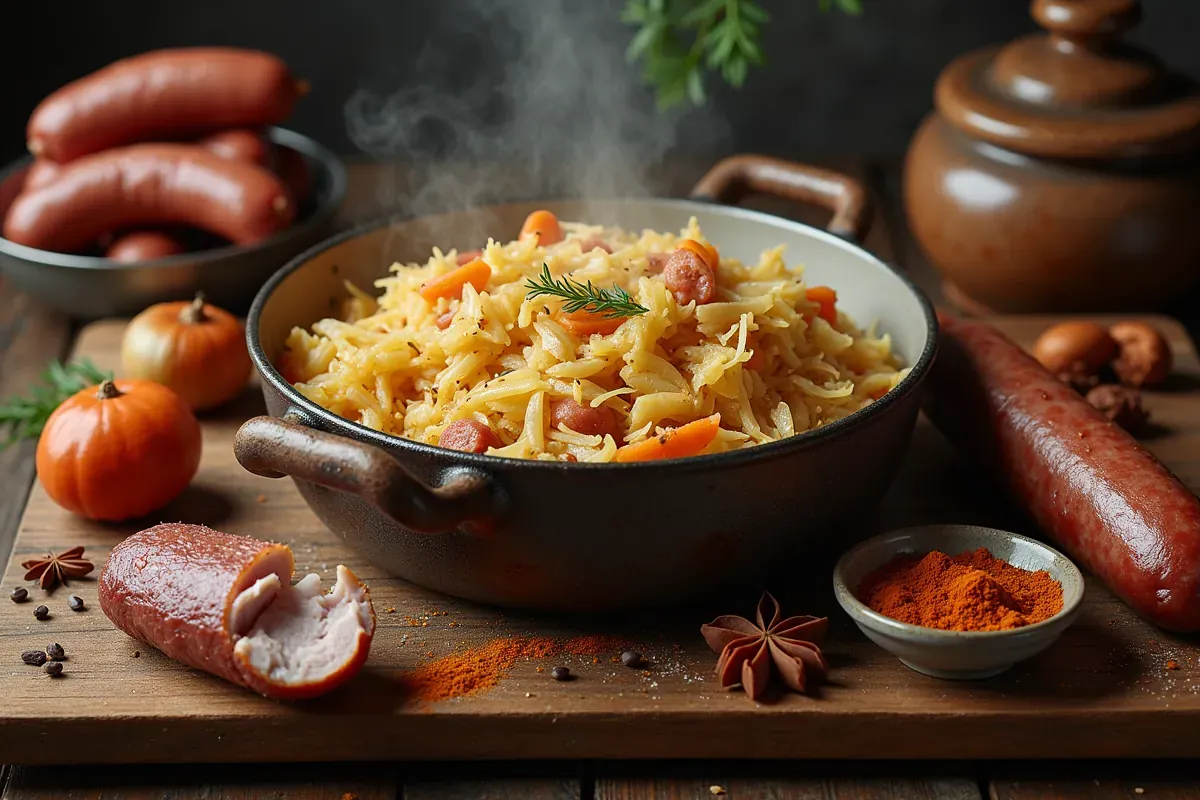 Bigos z kiszonej kapusty – Przepis krok po kroku