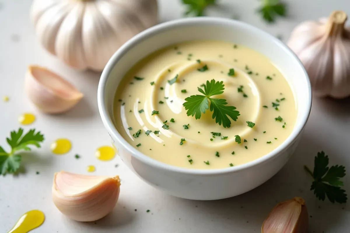 Sos czosnkowy – Przepis, składniki i korzyści zdrowotne
