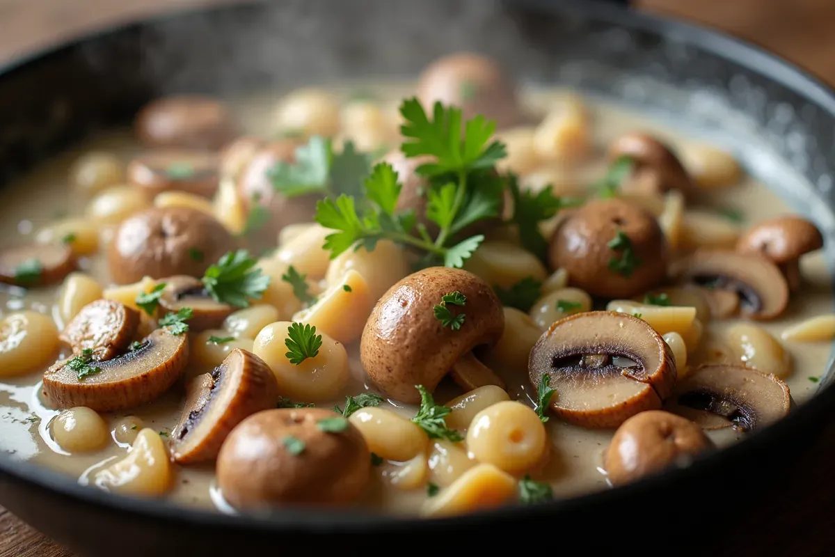 Sos pieczarkowy – Przepis, Przygotowanie i Podanie